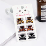 6 Pcs Small Hair Claw Clips Women Girls Plastic Hair Crab Claw Barrettes