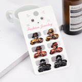 6 Pcs Small Hair Claw Clips Women Girls Plastic Hair Crab Claw Barrettes