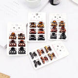 6 Pcs Small Hair Claw Clips Women Girls Plastic Hair Crab Claw Barrettes