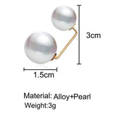 6 Pc Classic Brooch Set Pearl Zircon Collar Pin Leak-Proof Jewelry