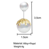 6 Pc Classic Brooch Set Pearl Zircon Collar Pin Leak-Proof Jewelry