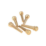 6 Brass Acoustic Guitar Bridge Pin Pegs