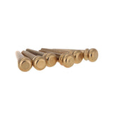 6 Brass Acoustic Guitar Bridge Pin Pegs