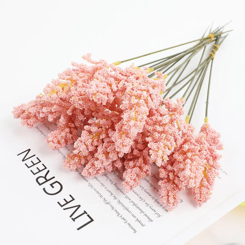 6-Pack Lavender Artificial Flower Bouquet Home Wedding Decor