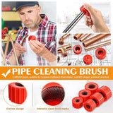 6 Pc Copper Pipe Cleaners, Tube Cleaning Brush for Copper, 3 Sizes