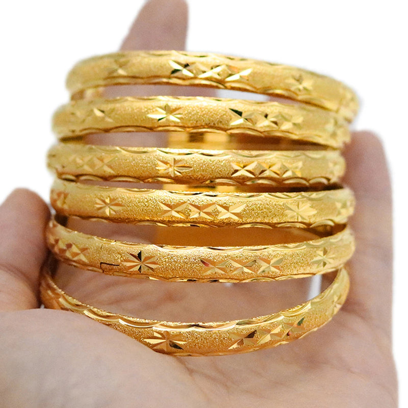 6 Pieces Dubai Bracelet Ethiopian African Jewelry
