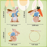 6 Easter Napkin Rings Bunny Napkin Buckle Metal Holders