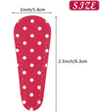 6 Embroidery Scissors Sheath Polka Dot Protective Cover Leather