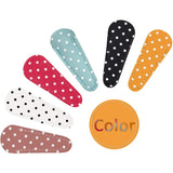 6 Embroidery Scissors Sheath Polka Dot Protective Cover Leather