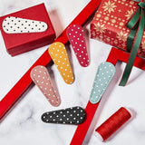 6 Embroidery Scissors Sheath Polka Dot Protective Cover Leather