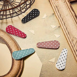 6 Embroidery Scissors Sheath Polka Dot Protective Cover Leather