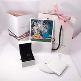 6-Piece Flannelette Paper Bag Gift Jewelry Pouch Set for Women