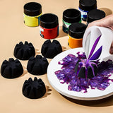 6-Piece Flower Pour Cup Acrylic Pouring Strainers DIY Paint Supplies