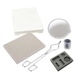 6-Piece Graphite Crucible Set for Jewelry Making, Casting, Refining
