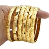 6 Pcs Dubai Bracelet 24k Ethiopian Colorful Jewelry