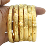 6 Pcs Dubai Bracelet 24k Ethiopian Colorful Jewelry