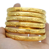 6 Pcs Dubai Bracelet 24k Ethiopian Colorful Jewelry