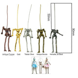 6 Pcs Skeleton Body DIY Dolls Pendants for Earrings Necklaces
