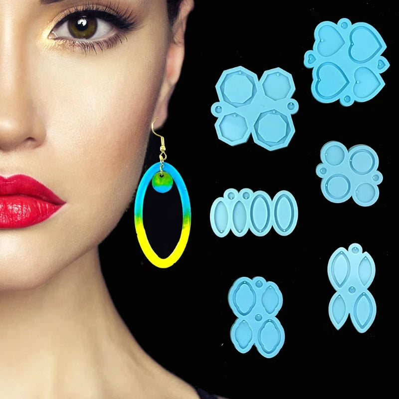 6 Pendant Casting Resin Epoxy Molds Jewelry Making Tools