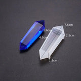 6-Piece Silicone Casting Molds for Resin Pendulum Cone Crystal Column Pendant
