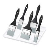 6-pc Silicone Painting Brush Set for Epoxy & Acrylic Paints