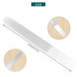6 Pcs Stainless Steel Nail File Double-Sided Diamond Nail File