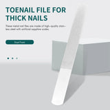 6 Pcs Stainless Steel Nail File Double-Sided Diamond Nail File