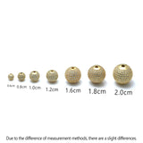 6 Pcs Copper Ball Spacer Beads for Earrings DIY Jewelry Making
