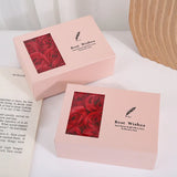 6 Roses Jewelry Box Double Ring Necklace Earrings Gift Packaging Box Spot