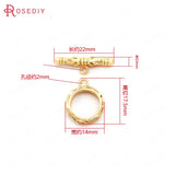 6 Sets Brass Toggle Clasps Round Bracelet Connect DIY Jewelry Making Supplies