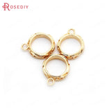 6 Sets Brass Toggle Clasps Round Bracelet Connect DIY Jewelry Making Supplies