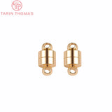 6 Sets Brass Magnetic Bracelet Clasp Beads for Diy Jewelry Making