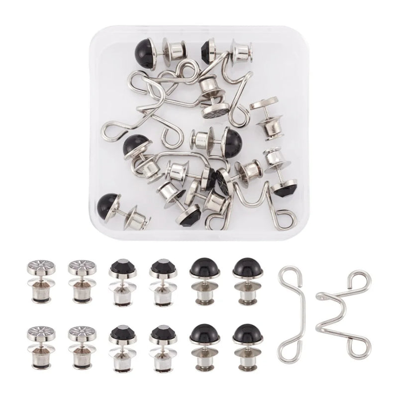 6 Sets Waist Extender Buckle Pins for DIY Jeans, Sewing Tools