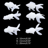 6 Shapes Silicone Goldfish Resin Art Mold Fillers Jewelry Making