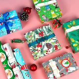 6 Sheets Gift Wrapping Paper Present DIY Packing Xmas Party F3MF