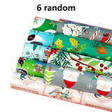 6 Sheets Gift Wrapping Paper Present DIY Packing Xmas Party F3MF