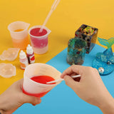 Silicone Mixing Pour Cups for Resin Jewelry Making 3 Sizes Reusable