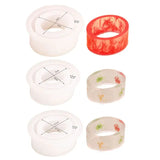 Acrylic Silicone Bracelet Molds Set 6 Sizes, Open Cuff Mold Tools