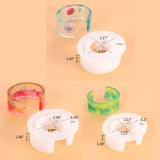 Acrylic Silicone Bracelet Molds Set 6 Sizes, Open Cuff Mold Tools