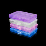 6-Slot Clear Plastic Jewelry Storage Box Craft Organizer Beads Display Container