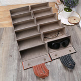 6 Slots Foldable Sunglasses Eyeglasses Case Organizer