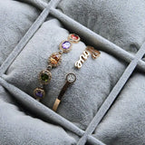 6 Slots Gray Velvet Box Watch Organizer Jewelry Holder Storage Box