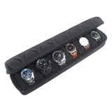 6 Slot Watch Case Organizer with Zipper Portable Storage