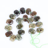 Colorful Tourmaline Stone Slab Beads Faceted Red Snowflake Slice Pendant