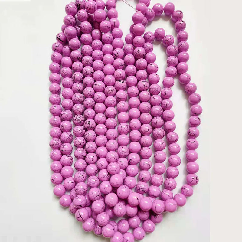 10mm Glass Bead Strands x38pcs - DIY Jewelry Making for Women