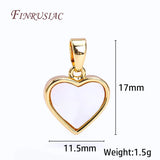 Natural Shell Pendants, Zircon Charms DIY Jewelry Supplies
