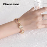 585 Rose Bangle Bracelet Cut Out Carved Flowers Oval Shaped Jewelry