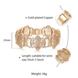 585 Rose Bangle Bracelet Cut Out Carved Flowers Oval Shaped Jewelry