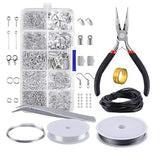 DIY Jewelry Making Kit Tool Wire Beading Tools Craft Supplies - Sterling Silver
