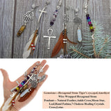 Chakras Crystal Hair Dreadlock Beads Loc Jewelry